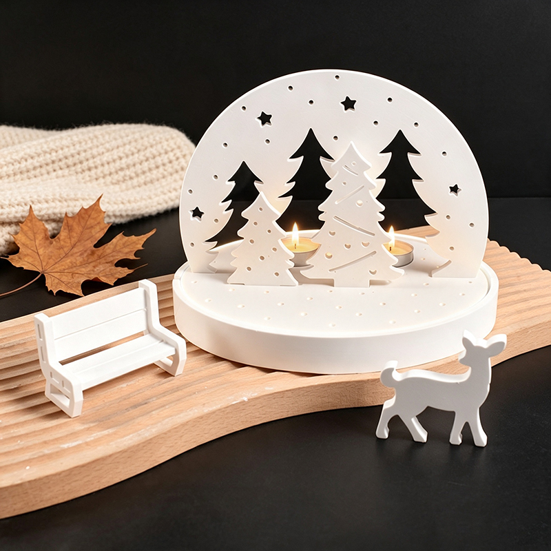 Candle Zero - Christmas Elk Tealight Candle Holder Silicone