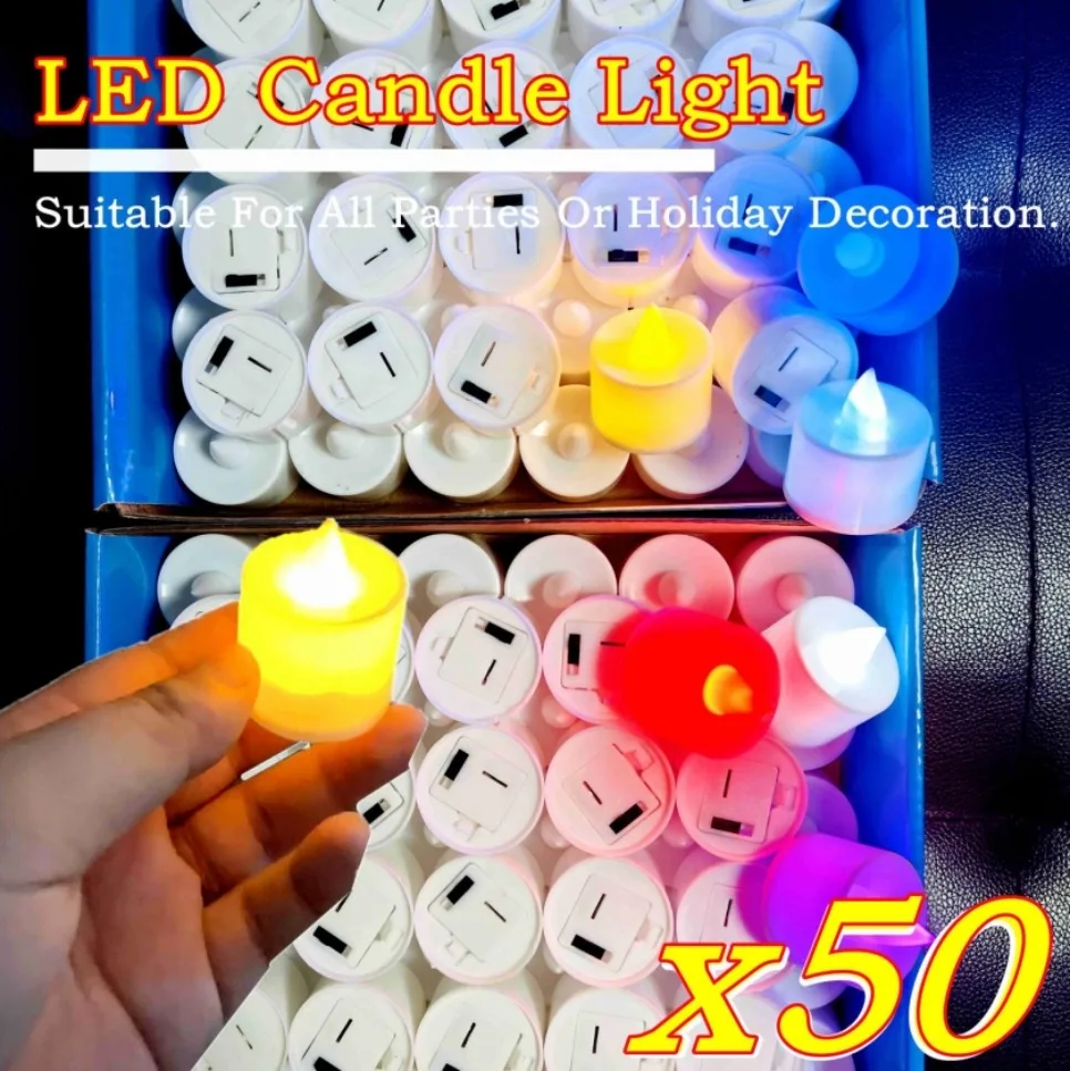 50/24PCS Colorful LED Simulati - Candle Zero recension och pris