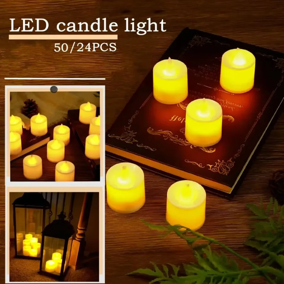 50/24PCS Colorful LED Simulati - Candle Zero recension och pris