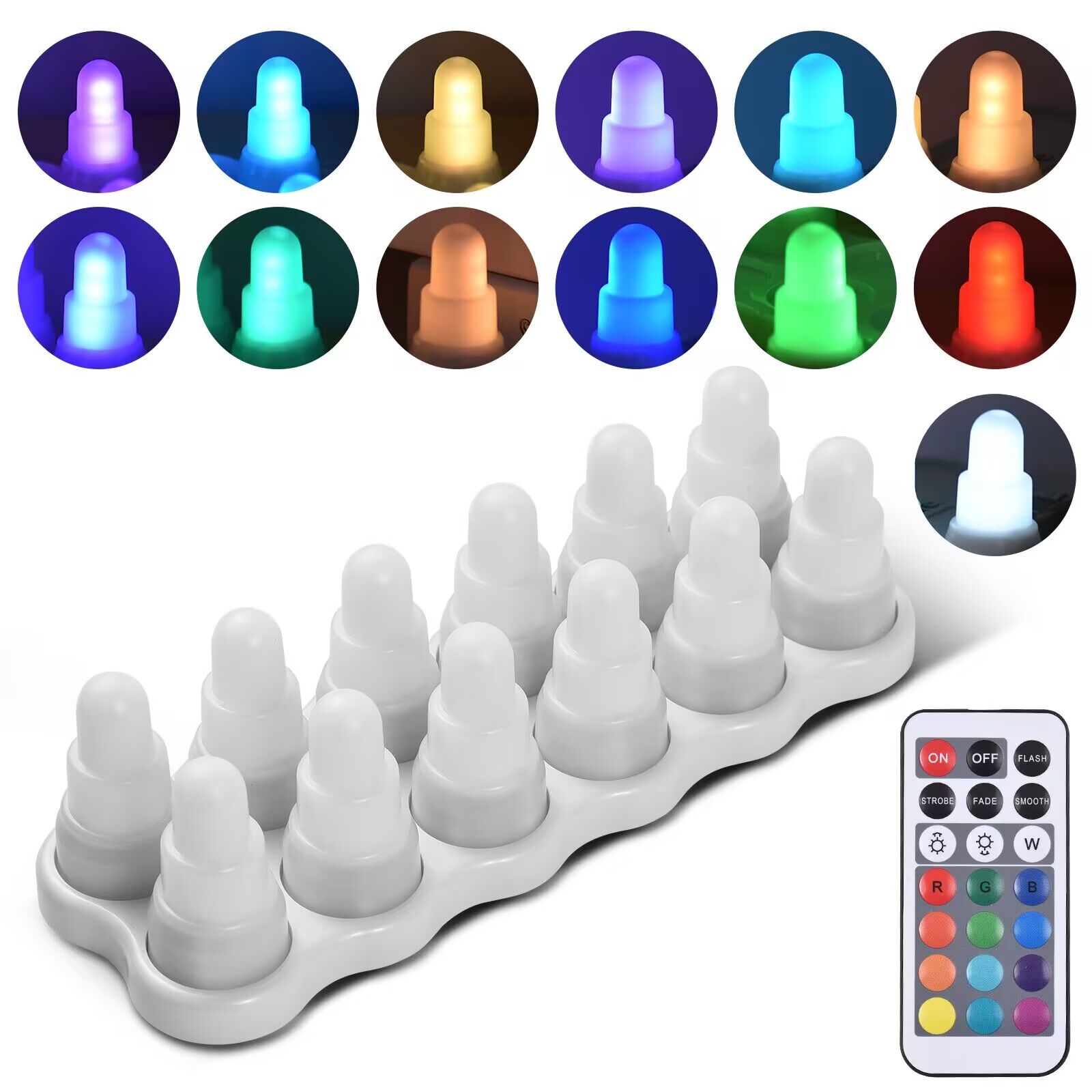 Set of 12 Remote Controlled Wi - Candle Zero recension och pris