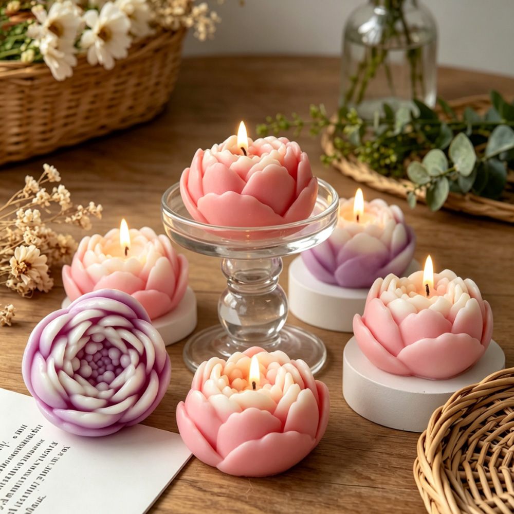 3D Flower Silicone Mold Peony  - Candle Supplies In Bulk recension och pris