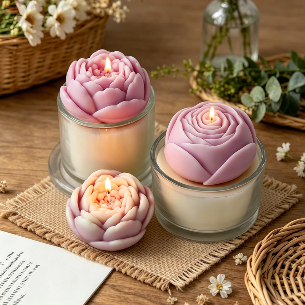 3D Flower Silicone Mold Peony  - Candle Supplies In Bulk recension och pris
