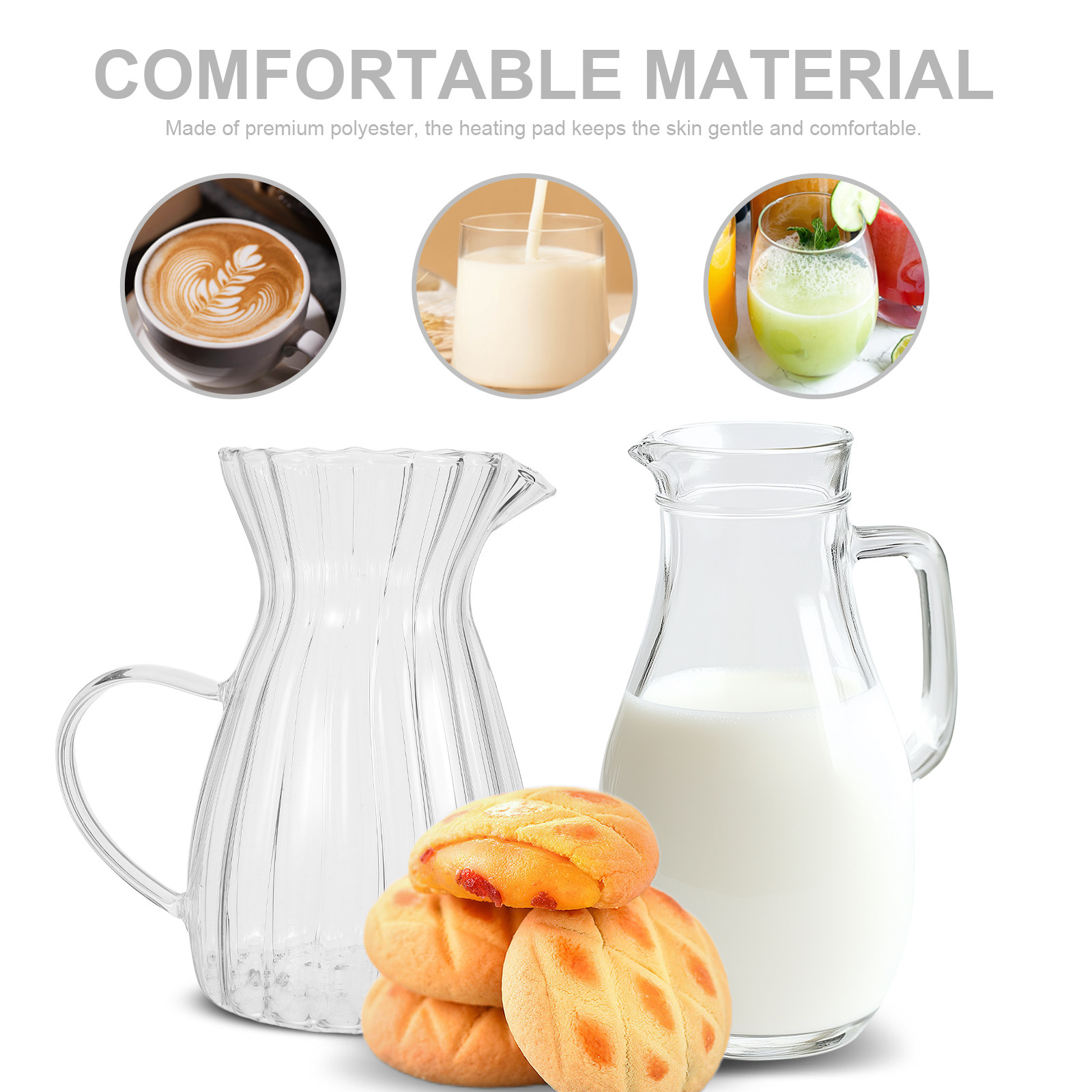 500Ml Glass Milk Creamer Pitch - Pour Spout Pitcher recension och pris