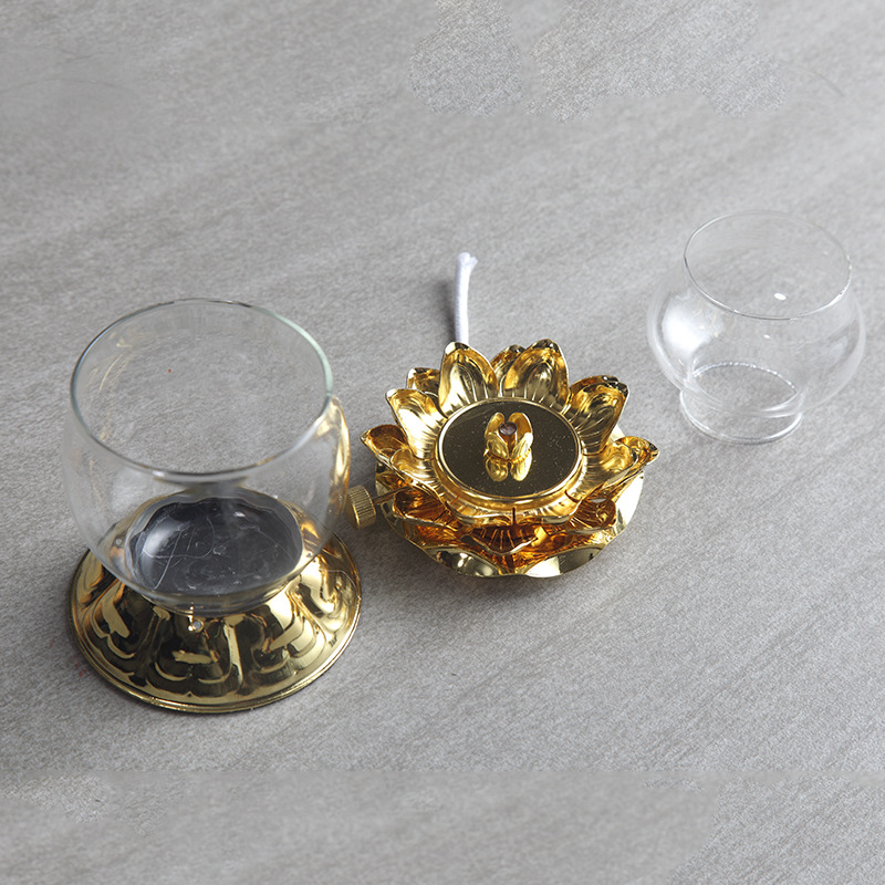 Golden Oil Lamp For Buddhist W - Candle Zero recension och pris