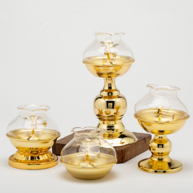 Golden Oil Lamp For Buddha Wit - Candle Zero recension och pris