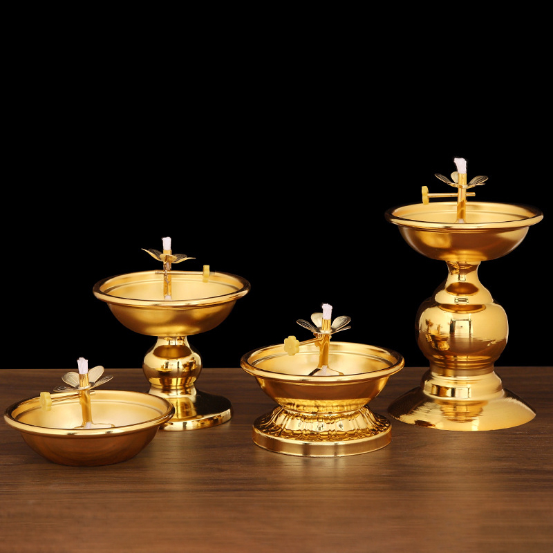 Golden Oil Lamp For Buddha Wit - Candle Zero recension och pris