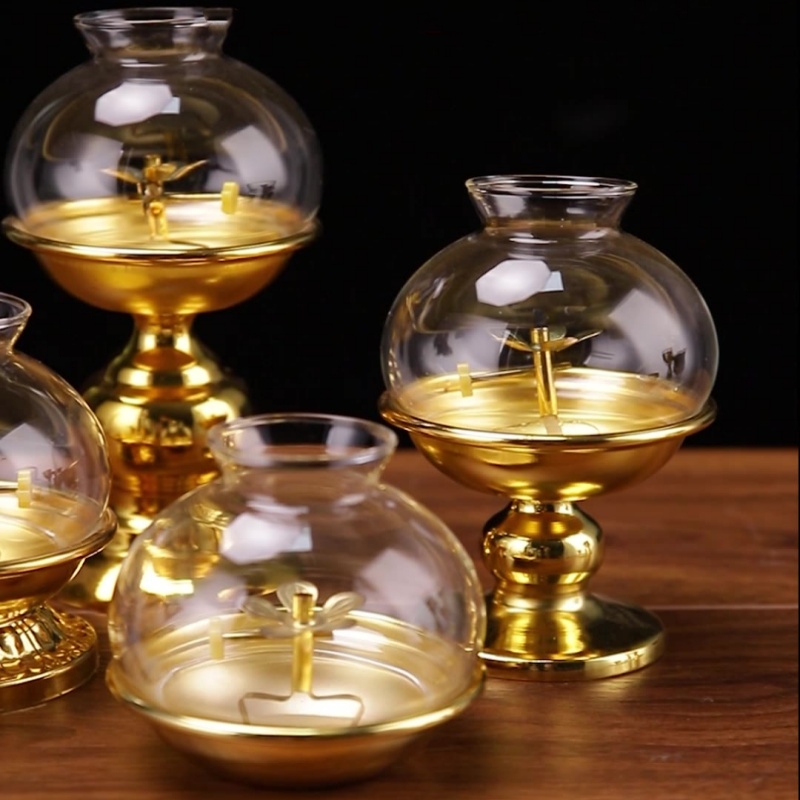 Golden Oil Lamp For Buddha Wit - Candle Zero recension och pris