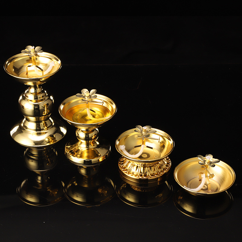 Golden Oil Lamp For Buddha Wit - Candle Zero recension och pris